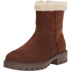 XOXO Espirt Women's Ariana Fashion Boot Block Heel Size 7.5 Walnut New